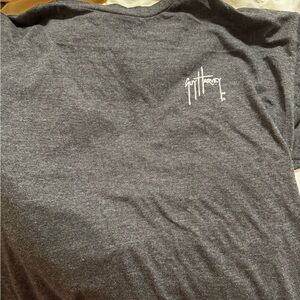 Guy Harvey Charcoal Short-Sleeve Tee with White Script Logo